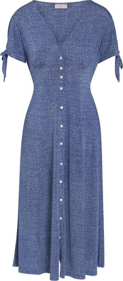 Cassis - Jurk in jeanstricot - Denim