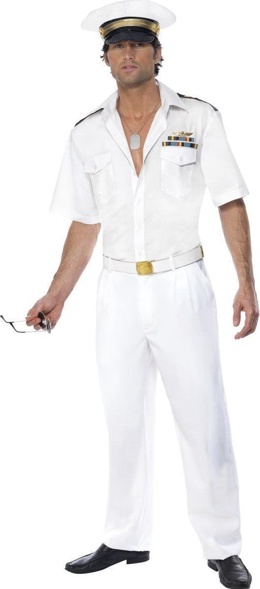 """Top Gun™-kapiteinkostuum voor mannen - Verkleedkleding - Medium"""