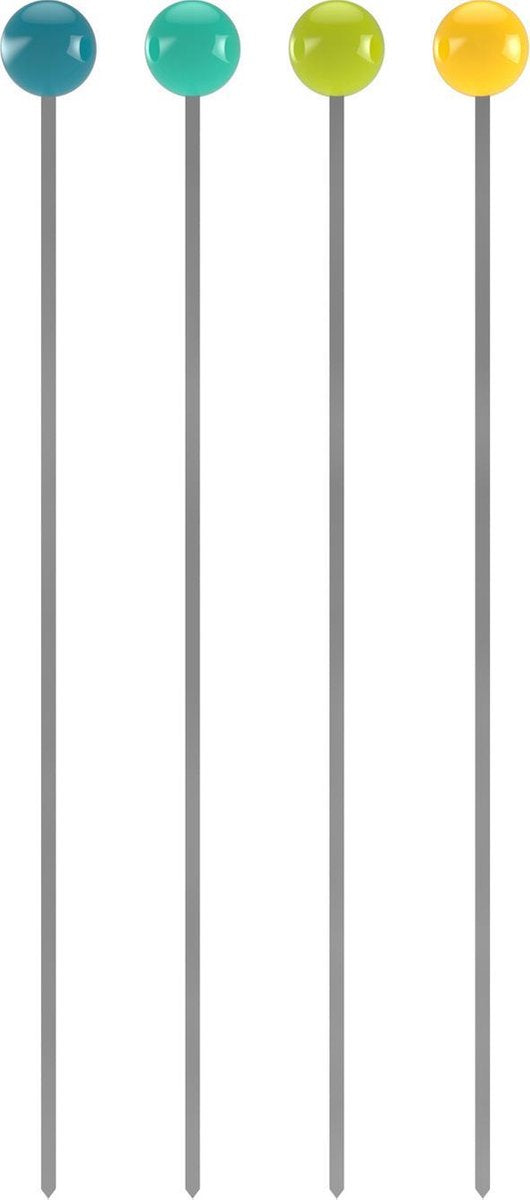 Zak!Designs BBQ Prikkers - Set van 4 Stuks - 25 cm - Assorti