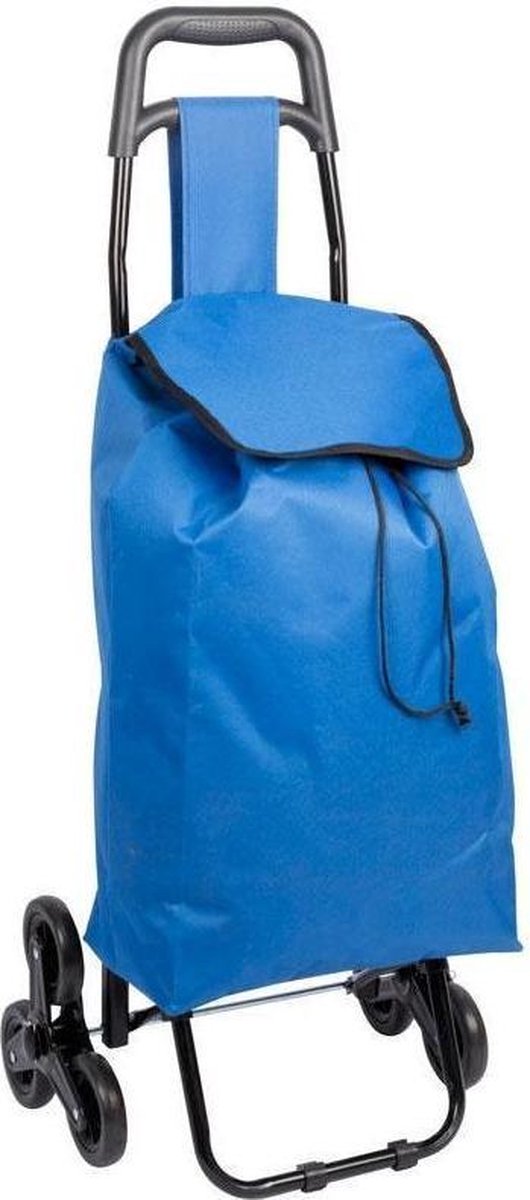 Boodschappentrolley - Handige Trappenloper - blauw