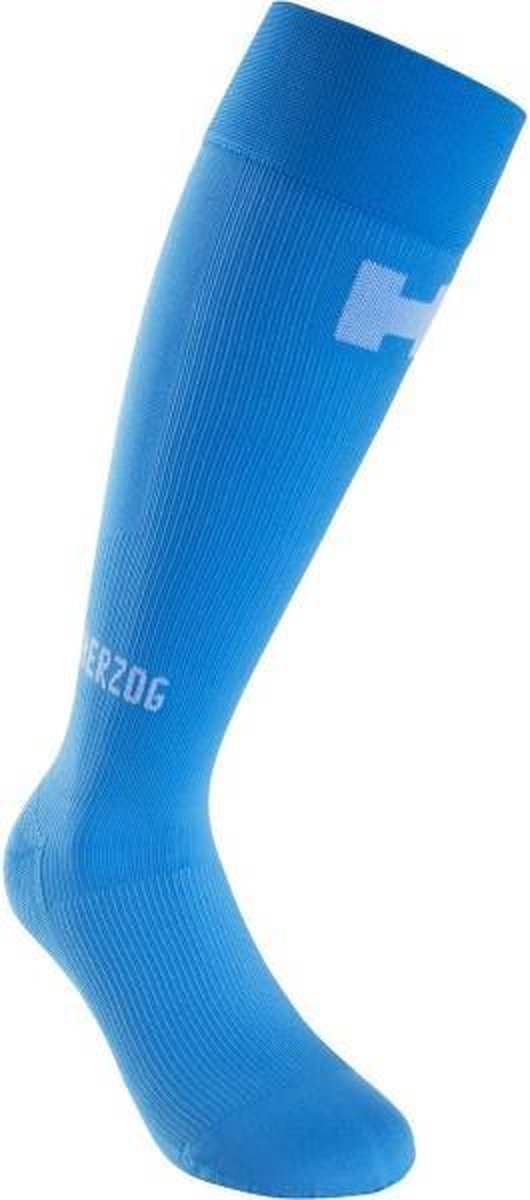 Herzog PRO Compressiekousen Blauw-Maat 3-Kort been: 34 - 39 cm-Grote voet: 40 - 44