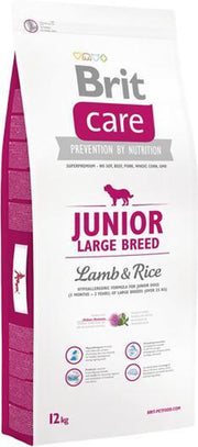 Brit Care hypo-allergeen Junior - large breed Lam en Rijst -12kg
