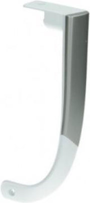 Beko deurgreep onder greep gebogen wit / zilver koelkast oa. DSE45021 handgreep deur  - onderaan -