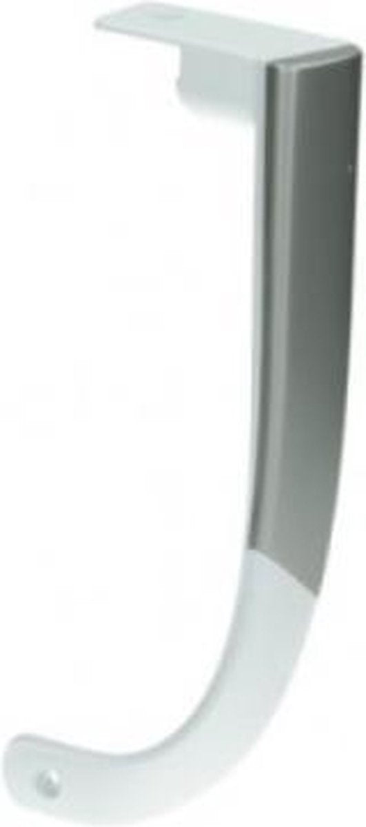 Beko deurgreep onder greep gebogen wit / zilver koelkast oa. DSE45021 handgreep deur  - onderaan -