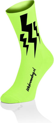 Lightning Fietssokken Fluo Geel Maat XS (36-38)
