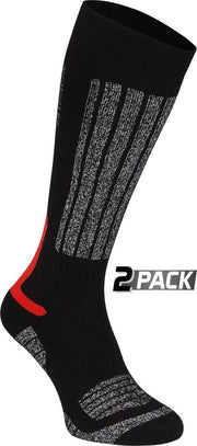 Starling Skikousen Jr - 2-Pack - Fernie - Zwart/Grijs/Rood - 27/30