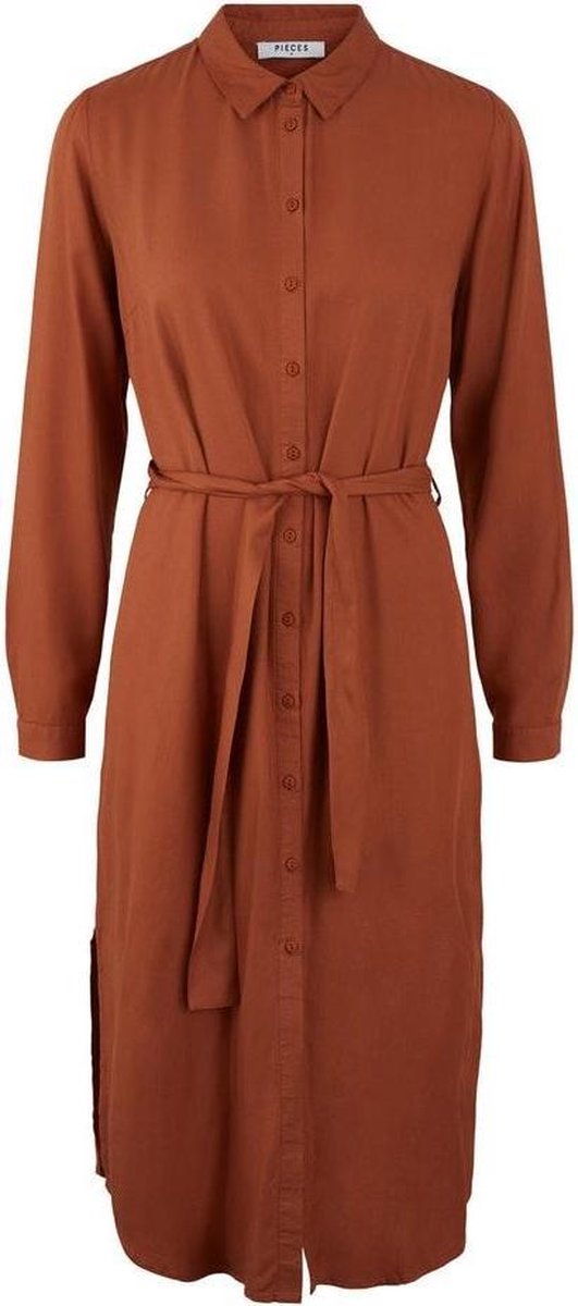Pcbarbel Ls Long Dress Cp  Bc 17106502 Mocha Bisque/cp