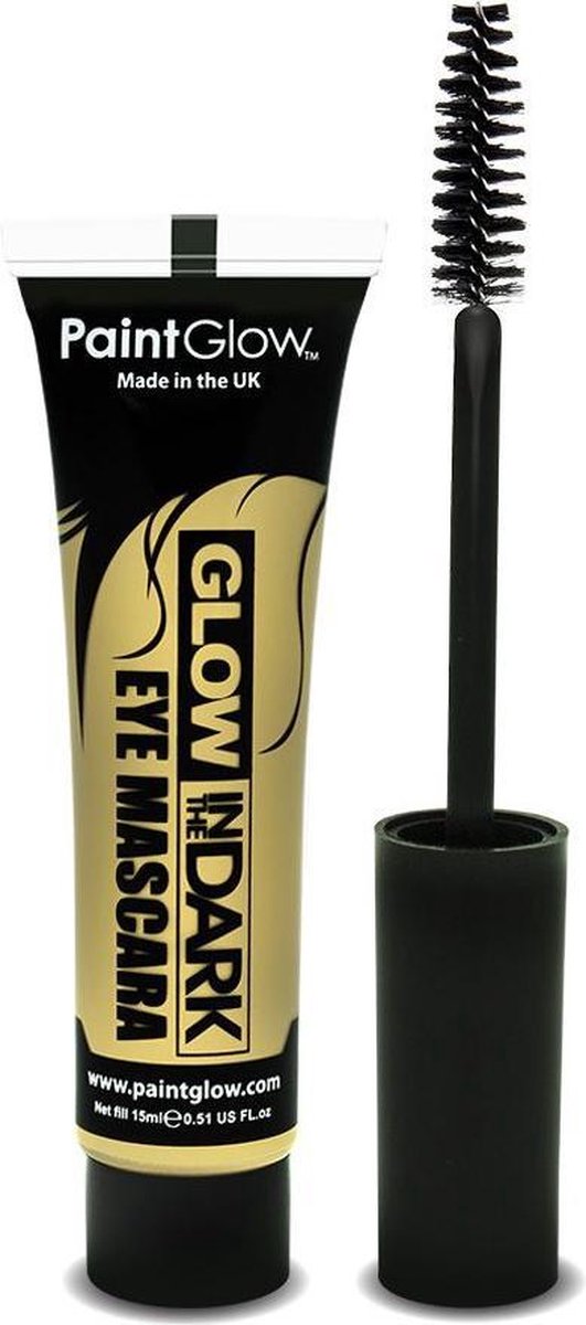 PaintGlow Glow in the dark mascara UV neon transparant