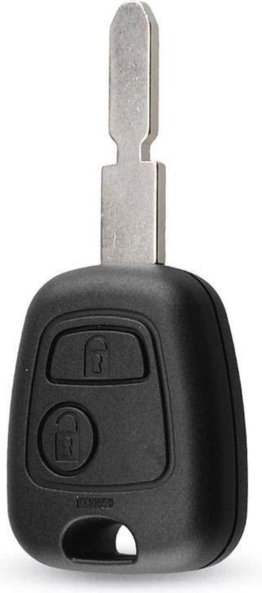 Autosleutel 2 knoppen met NE78 sleutelblad  geschikt voor Peugeot sleutel 406 / Peugeot 607 / peugeot sleutel behuizing.