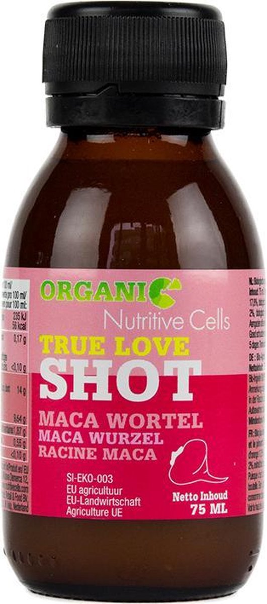 Biologisch Shot Maca - True Love - Tray van 12 stuks á 75ml