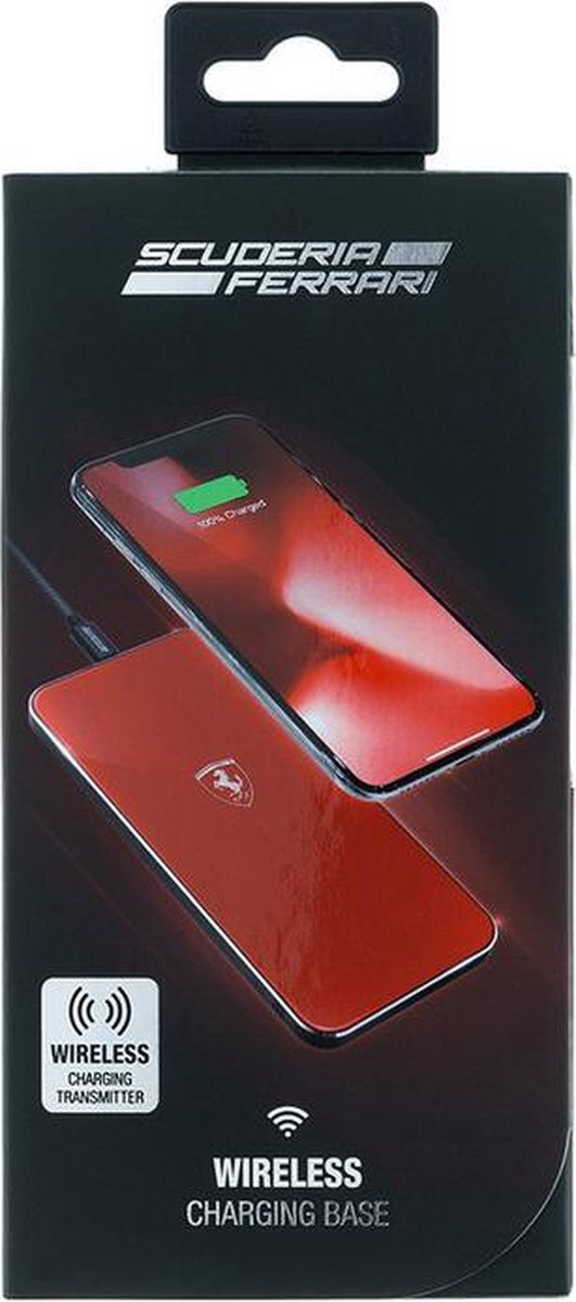 Ferrari Wireless Charging Base / Inductief Laadstation - Rood