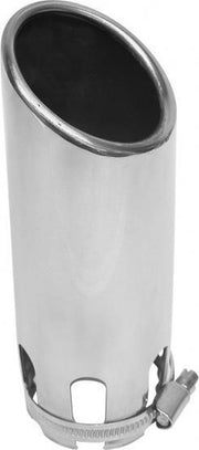 Uitlaatsierstuk inox ovaal 30-50mm