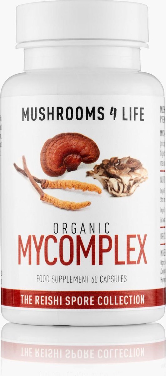 MUSHROOMS4LIFE / REISHI MYCOMPLEX PADDESTOEL BIOLOGISCH – 60 CAPS