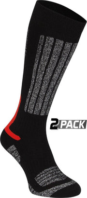Starling Skikousen Jr - 2-Pack - Fernie - Zwart/Grijs/Rood - 23/26