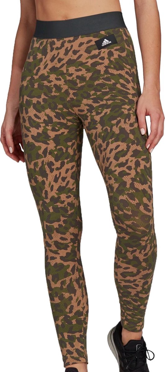 adidas adidas Sportswear Tight Sportlegging - Maat S  - Vrouwen - bruin/groen/army groen/ zwart