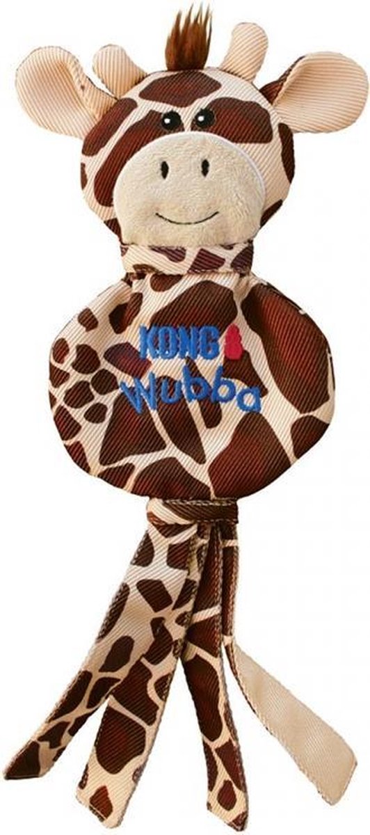 Kong wubba no stuff giraffe Meerkleurig L - 1