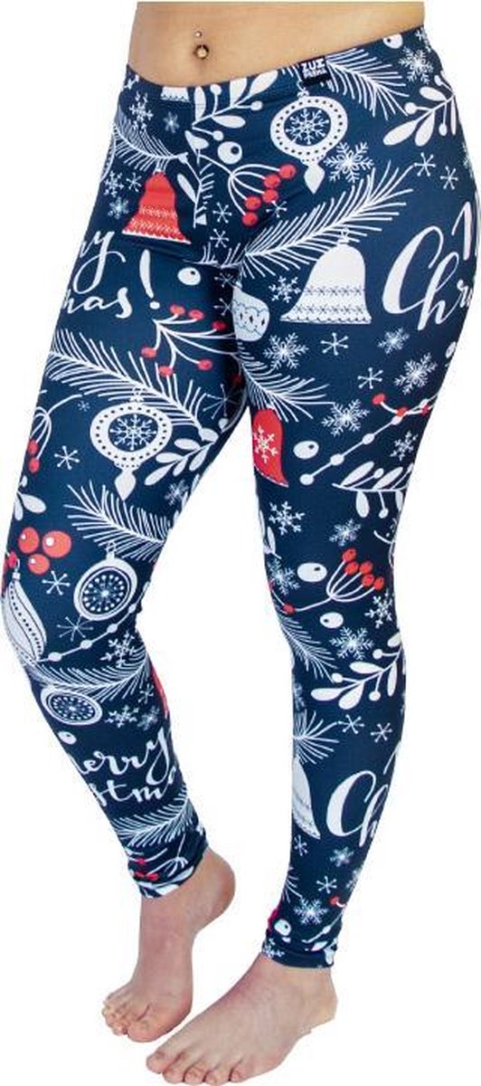 ZUMPREMA Foute kerst legging - Zwart Merry Christmas