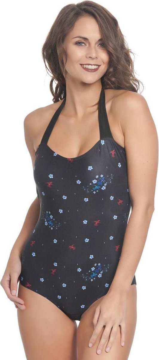 Pussy Deluxe Badpak -S- Blossom Zwart
