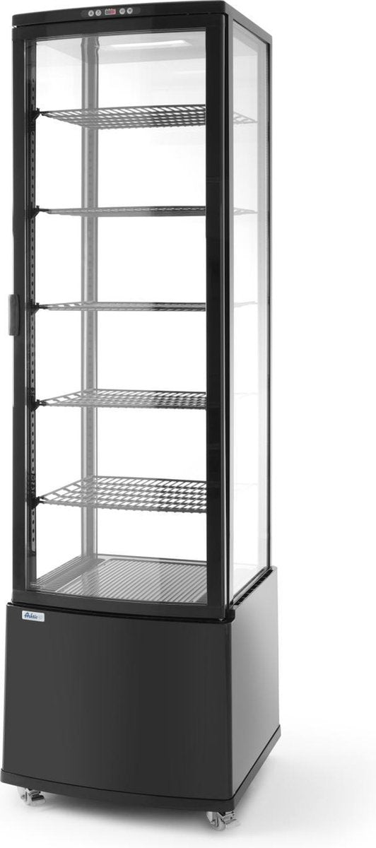 Arktic Koelvitrine 280 Liter - Zwart - Met 5 Schappen - 556x526x(H)1913mm