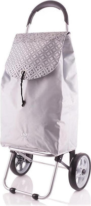 Secc By Davidt'S - Shopper Adelaïde -Silver + Zwarte Bloem - 38 L