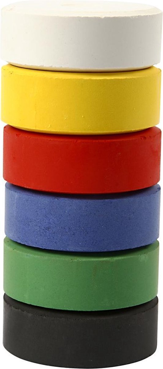 Waterverf Navulling 6 Primaire Kleuren 16 X 44 Mm