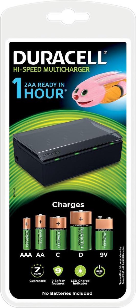 2x Duracell batterijlader Hi-Speed Multicharger