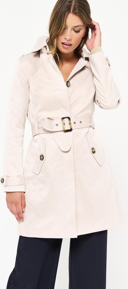 Korte trenchcoat - Beige