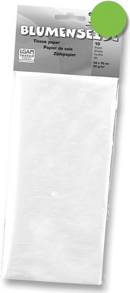 21x Folia zijdepapier lichtgroen