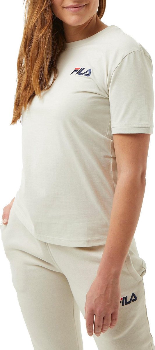 Fila Reno Shirt Wit/Grijs Dames - Maat S