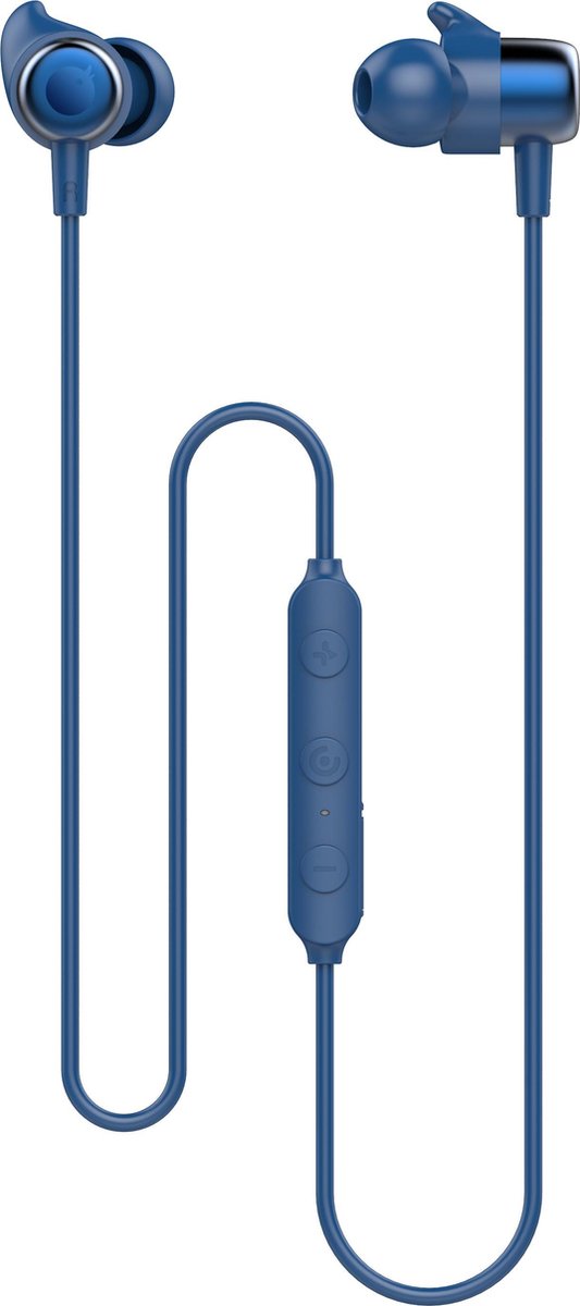 Tuddrom SP100 Sport Blauw - Draadloze In-Ear Oordopjes - Bluetooth 5.0 - IPX5 Waterdicht - 8 Uur Autonomie - Ergonomische Oorhaakjes - 2 Jaar Garantie
