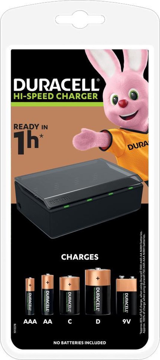 Duracell Batterijlader - Laadt op in 1 uur