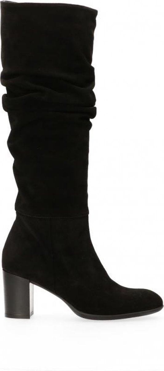 Van Dalen  - Hoge Kreuklaars Suede - Womens - Black - 38