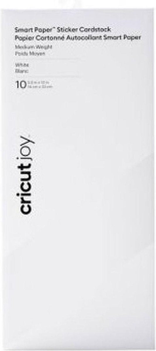 Cricut Joy Stickerpapier - Smart Sticker Cardstock - 10 vellen - Wit