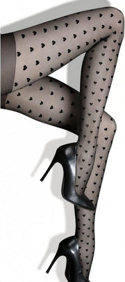 Lores panty met hartjes Cuore 20DEN