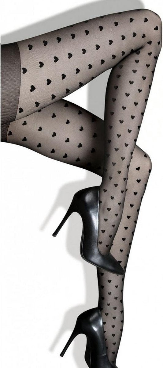 Lores panty met hartjes Cuore 20DEN