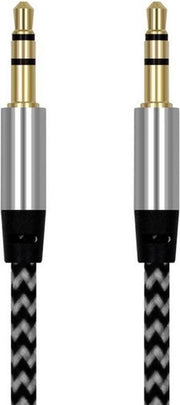 Stereo Audio Jack Kabel 3.5 mm-Audiojack-AUX kabel 3.5 mm stereokabel Audiojack-Universeel-Voor Auto-Telefoon-Samsung-Apple iPhone-iPod-iPad-Plug Auto aux Voor Iphone -Samsung -Xiaom- samsung-mp3-mp4-geluidskaart-tv-Zwart-1 meter