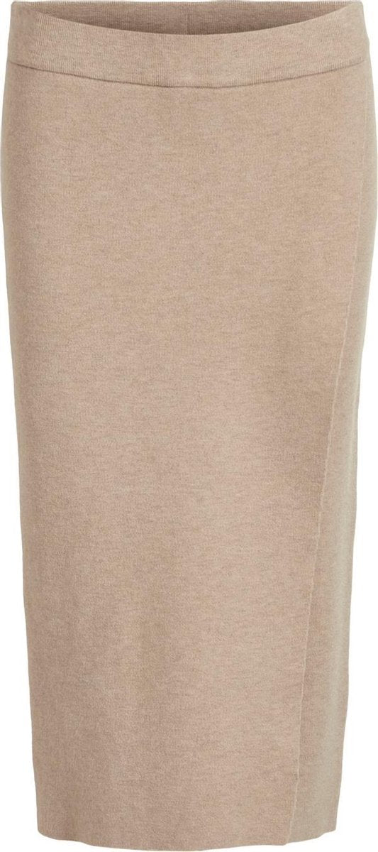 Violivinja Knit Hw Midi Wrap Skirt 14060139 Natural Melange
