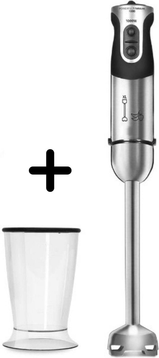 Blender en Staafmixer of Handmixer met Smoothie maker Mixer - 1000W - 21 standen + turbo