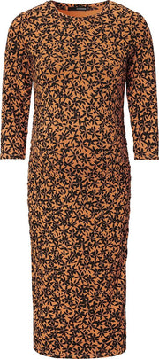 Supermom Jurk Black Flower Zwangerschap Maat XXL