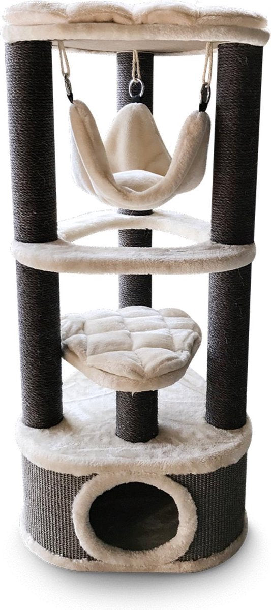Petrebels Catharina 120 katten krabpaal - Creme - 120 cm - stabiel