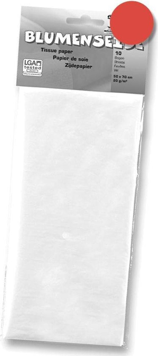 21x Folia zijdepapier rood