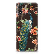 Motorola Moto E13 | TPU Hoesje | Pauw met Bloemen