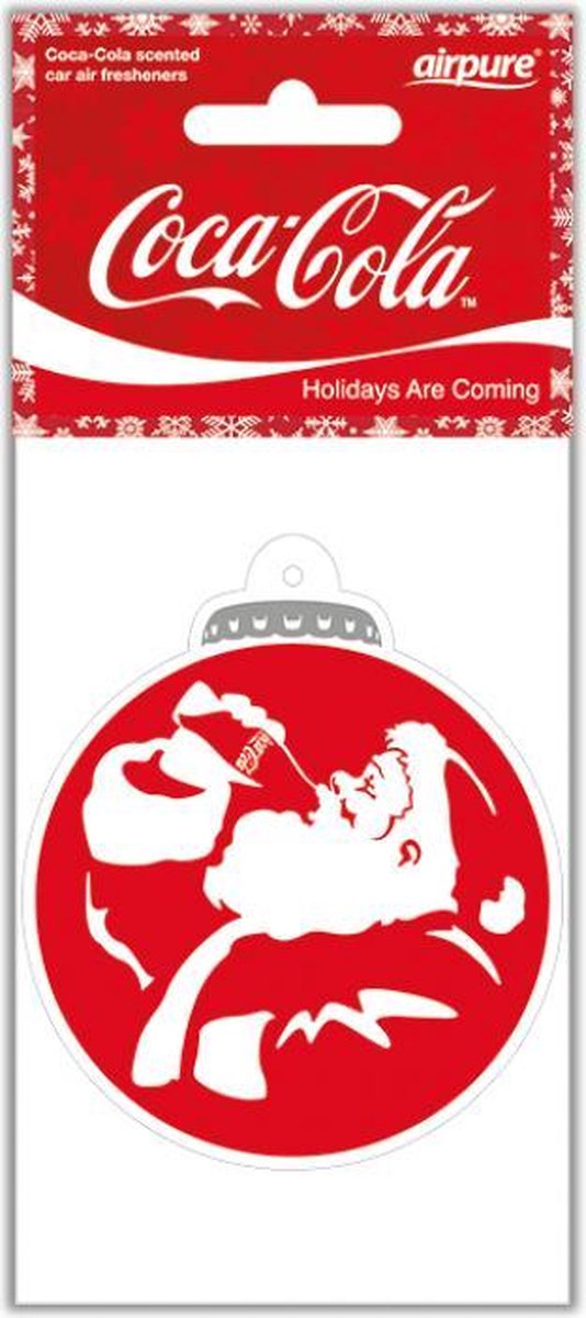 Coca-Cola airfreshner Santa / Kerst kerstbal vorm