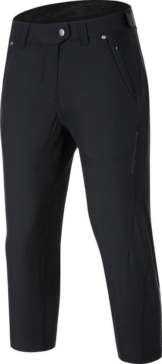 Protective Fietsbroek 7/8 P-valley Dames Polyester Zwart Mt 36