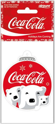 Coca-Cola airfreshner ijsbeer / Kerst kerstbal vorm