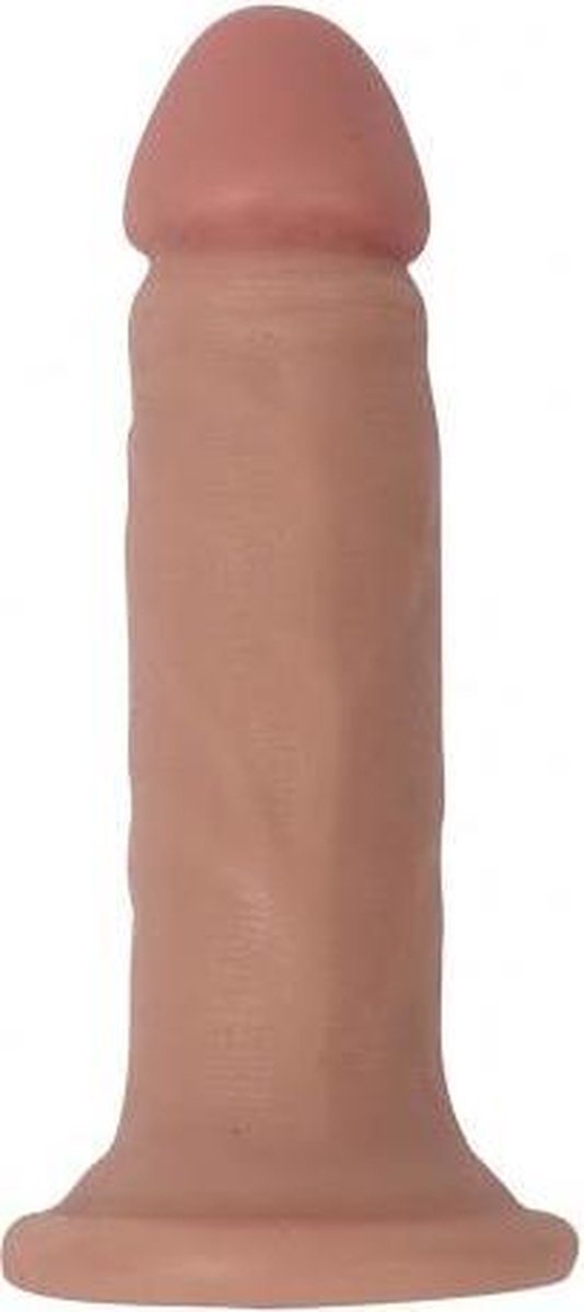 Realistische Dildo met Zuignap - 17 cm - Dildo - Dildo Normaal - Beige - Discreet verpakt en bezorgd