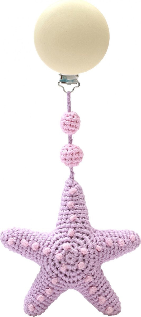 Naturezoo Kinderwagenhanger Zeester 20 Cm Lila