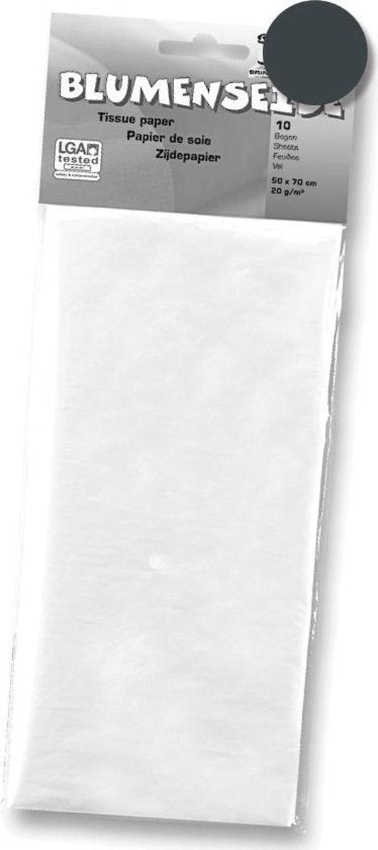 21x Folia zijdepapier zwart