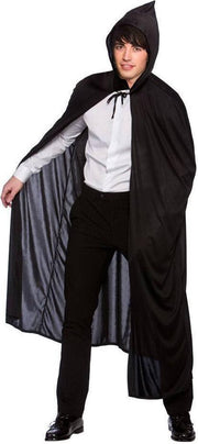 Zwarte cape 132cm