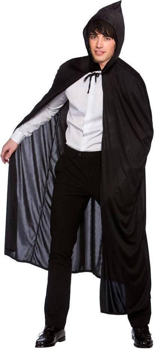 Zwarte cape 132cm